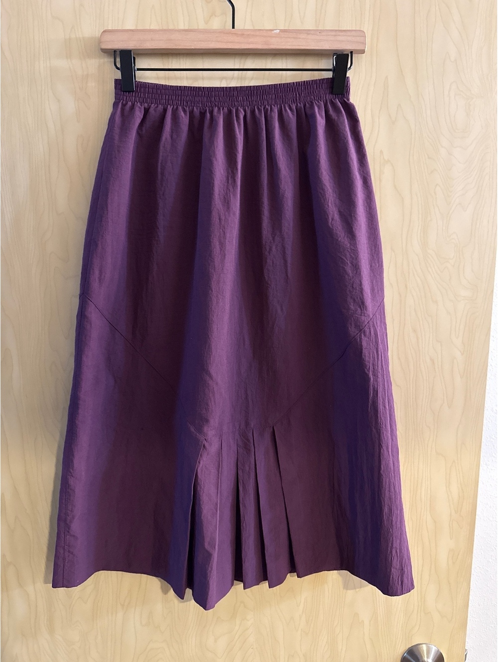 80s Purple skirt a-line midi length size XSmall